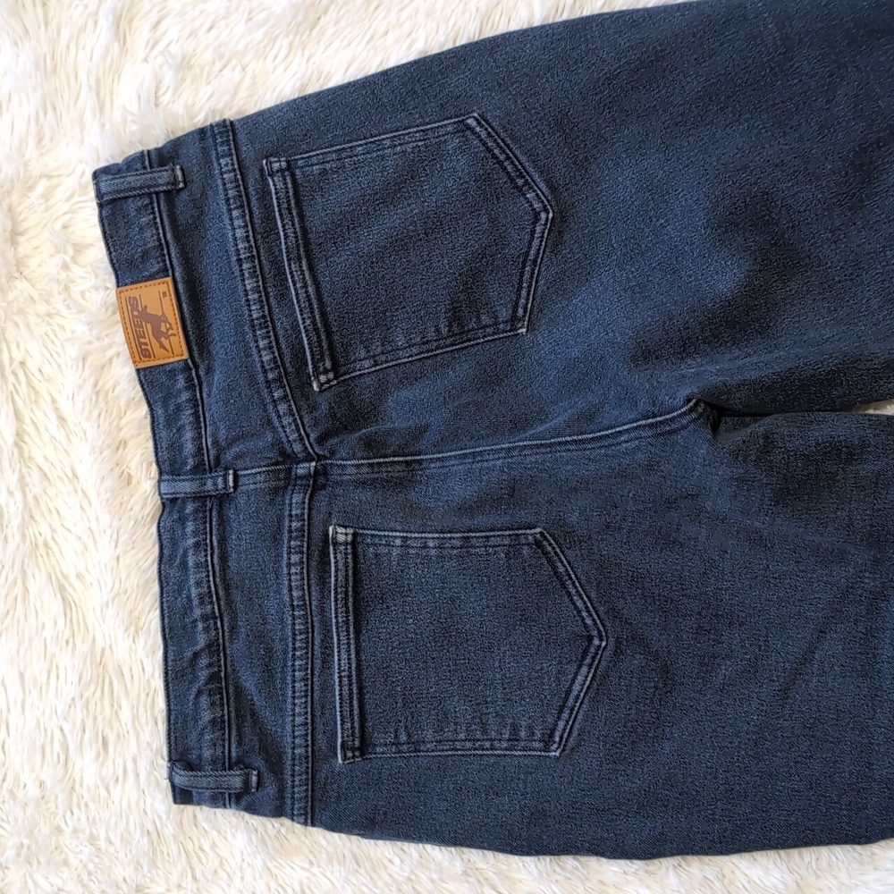 Y2K Vintage Steeds Riding Wear High Waist Stretch Denim Knee Patch Jeans - Picture 6 of 14